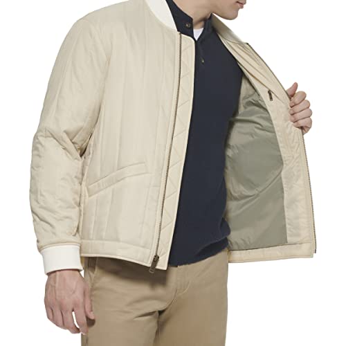 Image of DOCKERS Men's Channel Quilted Open Bottom Bomber Jacket
