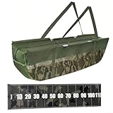 Jotekonoby Fischwiegesack mit Messlineal, 117 cm, strapazierfähig, 600D Oxford-Tuch, faltbar, für...