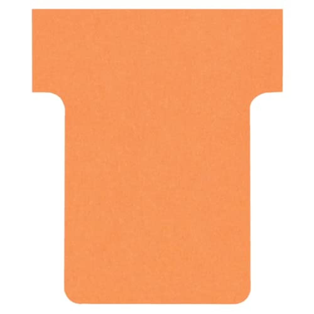 Nobo Card Board Accessory T-Cards, Size 1.5, Pack of 100 Orange