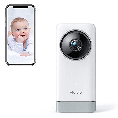 Victure 1080P 2.4G WiFi Camera with Sound & Motion Detection, Wireless Pet Camera Baby Monitor with 2-Way Audio Night Vision, Cloud Service Available