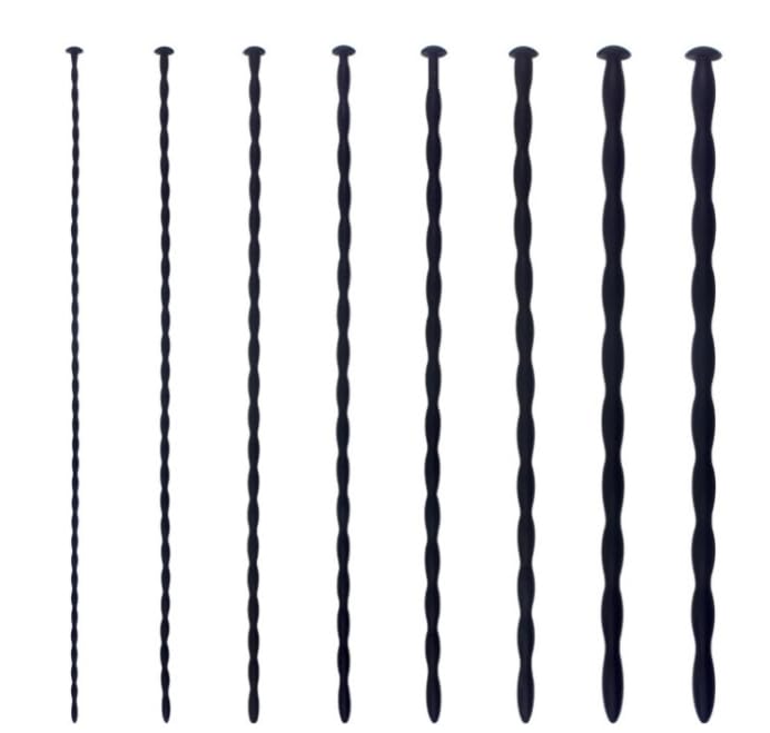 Image of 8PCS Silicone Soft Urethra Extra Long Catheter Urethra Plug Manual Masturbation Orgasm Device for Men 3 /4 /5 /6 /7 /8 /9 /10mm