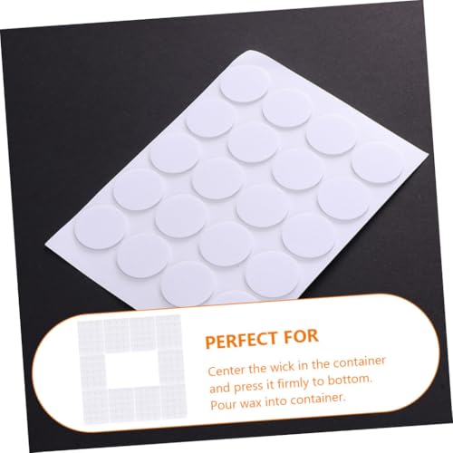 Pegatinas adhesivas para mechas de vela, espuma 10 hojas miniatura 4