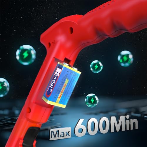 Image of GoGonova Metal Detector, Adjustable 27.5 inch - 37.8 inch Metal Detector for Kids with LED Display, Lightweight Beach Metal Detector Kit with 6.8 inch Waterproof Search Coil, Gift for Boys & Girls, Red