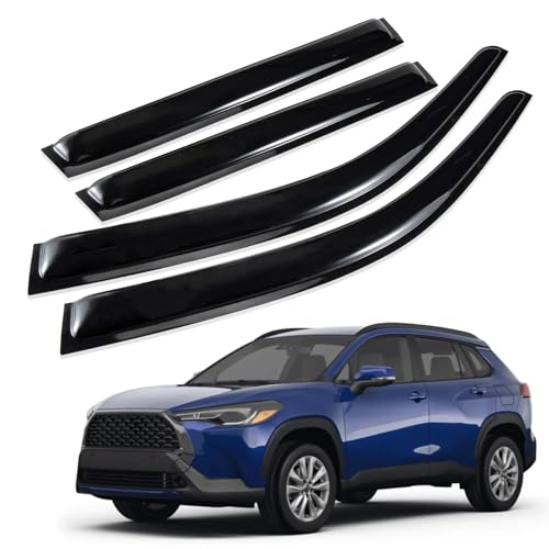 Déflecteurs évent pour voiture Toyota Corolla Cross 2022-2024 avec pare-brise lateral