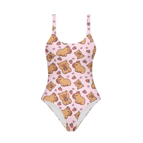 Womens One Piece Tummy Control Swimsuits Teen Girls Bathing Suits Swimwear Breathable Crewneck Girls Monokini