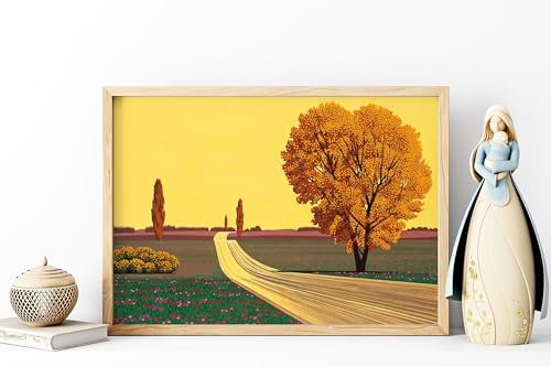 Affiche d'automne vintage TONGYINLI cadre inclus pour habiller facilement un grand mur vide