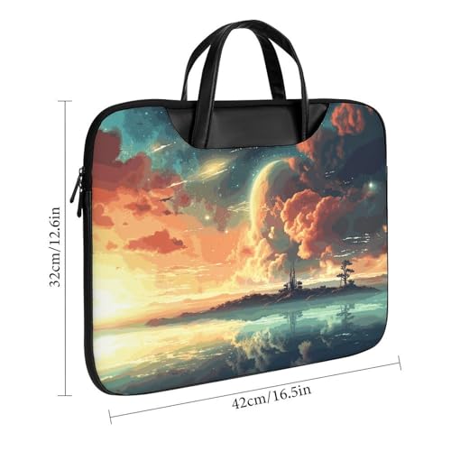 Anime Sky Maletín para portátil 17 pulg impermeable miniatura 3