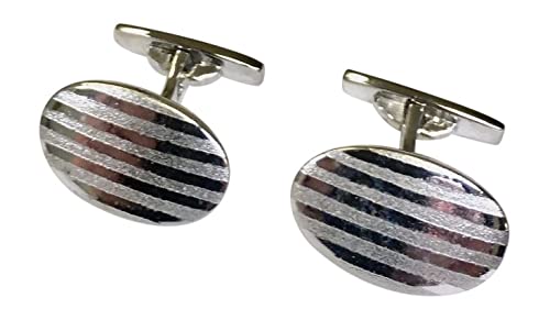 Amore BraccialiSTERLING SILVER OVAL CUFFLINKS