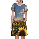 sunlighten robe Une robe décontractée peut être associée à une veste, un pull, un gilet, des sandales, des bottes, des talons hauts, des baskets, un chapeau de soleil, des lunettes de soleil, des boucles d'oreilles, un collier et un sac à main, ce qui la rend belle du printemps à l'automne.