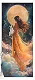 Pintar por Numeros Animales Pintar por Numeros Adultos Hadas Paint by Numbers para Principiantes, DIY Grande Cuadros Painting con Pinceles y Accesorios de Pintura Acrílica, Decoración 80 X 180cm Y1226