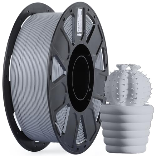 Creality Ender PLA フィラメント 1.75mm ±0.03mm 1KG 3Dプリンター フィラメント PLA 分解性 環境に優しい 高精度 低収縮率 ほとんどの FDM 3Dプリンター用フィラメント Ender シリーズ、CR シリーズ、完成機シリーズ Ender-3 S1、CR-10 Smart Pro、Sermoon V1 Pro グレー