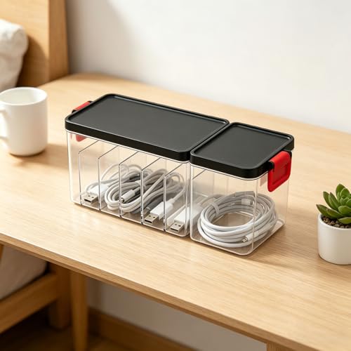 Organizador electrónico multiusos para ocultar cables y regletas Zerodis 6