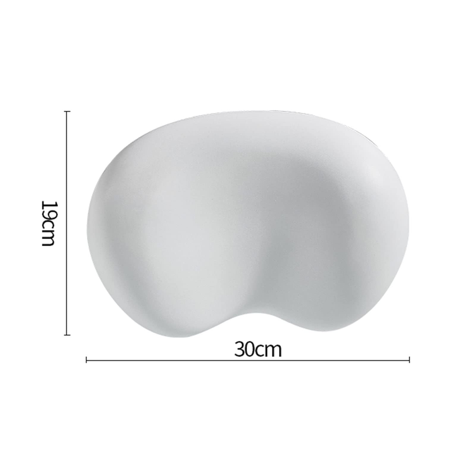 MyrRhe Cuscino da bagno ergonomico Spa Comfort con 2 ventose per supporto collo e schiena nella vasca - 30 * 19 cm