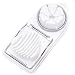 YFOX, affettatrice per uova, in acciaio inox, 2 in 1, un piccolo utensile da cucina, che viene tagliato in modo preciso e pulito e per tagliare uova, gusci di melanzana e frutti di bosco (bianco)