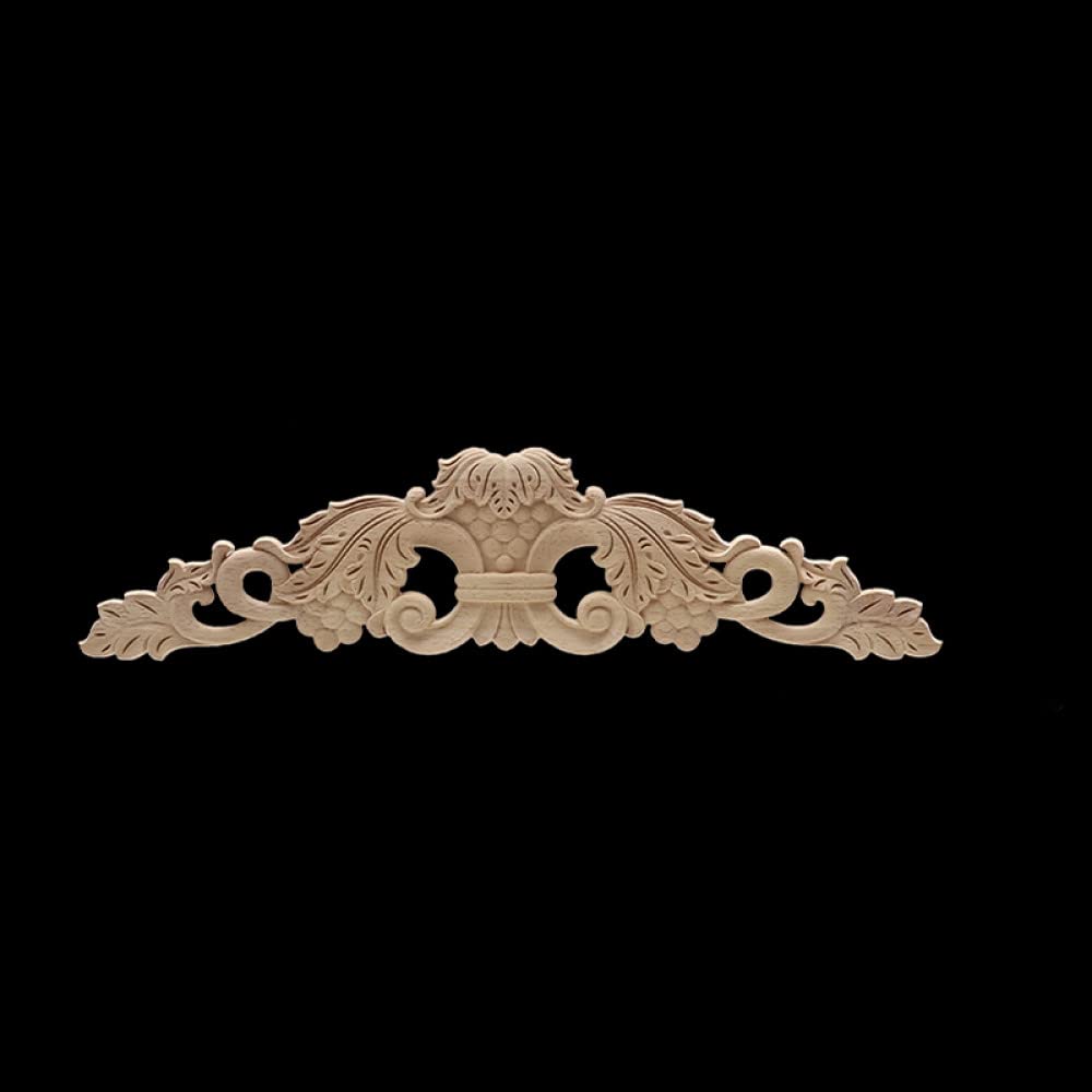Applique onlay bois floral pour personnaliser une fenêtre d'angle