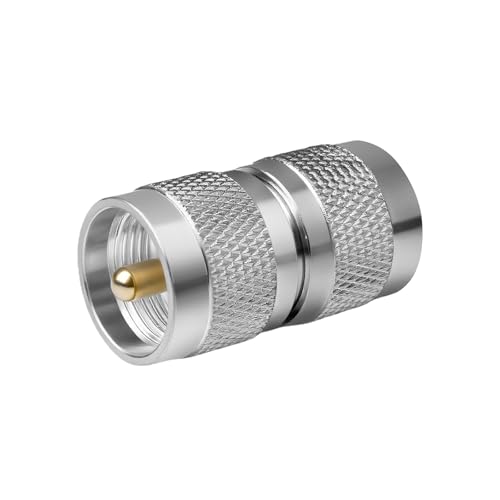 Adaptador Conector Coaxial UHF PL259 Macho a Macho, Pack 4 Pcs miniatura 6