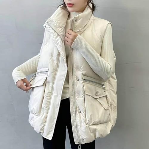 Uillui Womens Puffer Vest Teen Girls Trendy Sleeveless Zip Up Outerwear Warm Puffer Lightweight Down Winter Jackets Coats2
