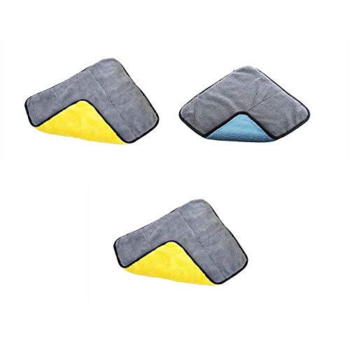 3PCS Microvezeldoek, Voor Lak, Panelen, Cockpit, Polijsten En Drogen Voor Auto, Motorfiets, Microvezel Polijstdoek Vernis