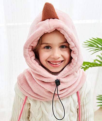 Happy Cherry - Cappello Passamontagna Bambina Bambino Inverno Berretto con Sciarpa Bambini Cappellino in Pile Protezione del Collo Cartone Animato per Sciare Ciclismo Sport all'aperto - 2-8 Anni - Image 6