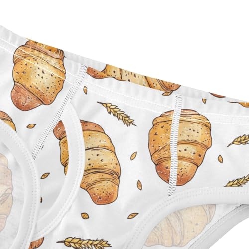 Wusikd Sausage Rolls Boys' Underwear Cotton White Boys Briefs Soft Toddler Underwear 2T4