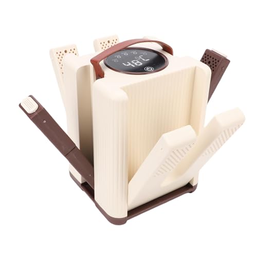 Secador de Calzado Eléctrico Plegable 6 Brazos Marrón miniatura 1