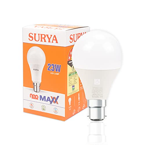 Image of Surya 23-Watt Neo Maxx Led Lamp, White, Medium