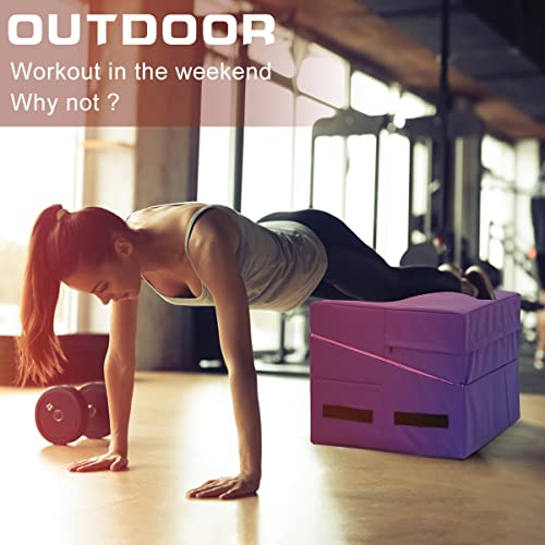 Blkmty Gymnastics Mat Incline Gym Mat Fitness Mat Tumbling Mats 48"X24" Incline Mat For Gymnastics Cheese Wedge Mat For Kids Folding Exercise Mat Yoga Mat For Kids Play Home Aerobics, Pink #TOP4