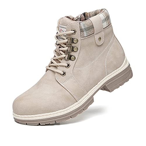 Combat work hiking boots women - ladies outdoor zipper ankle boot…