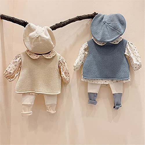 Autumn Baby Girls Boys Knitting Vest Baby Sleeveless Coat Tops Winter Solid Color Knitting Sweater3