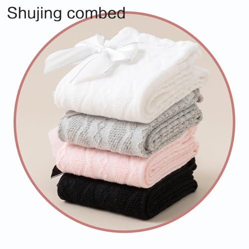 Hollowout Over The Knee Socks AntiSlip Combed Cotton Soft Thin Elastic Child Bowknot Kids Thigh High Socks3
