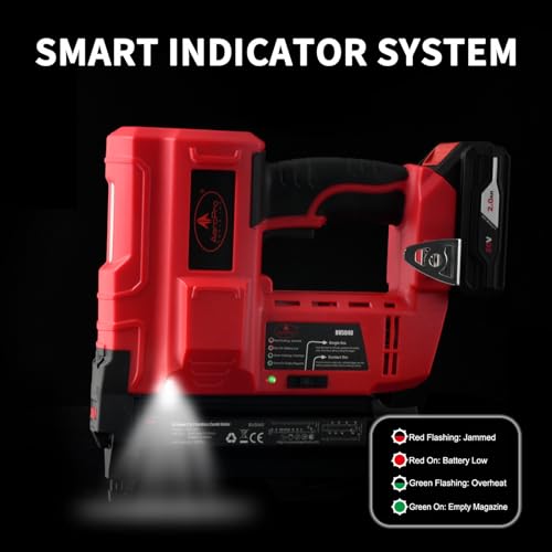 AEROPRO Pistola de pregos de calibre 18 da Tools, alimentada por bateria, 2 em 1 sem fio, pregador/p