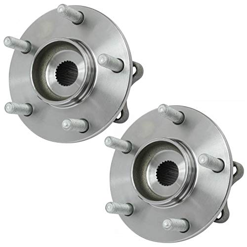 Image of TRQ 2 Piece Rear Wheel Bearing and Hub Assembly Set with ABS Sensor Compatible with 2018-2020 Mitsubishi Eclipse Cross 2014-2020 Outlander Outlander PHEV 2013-2015 Sport