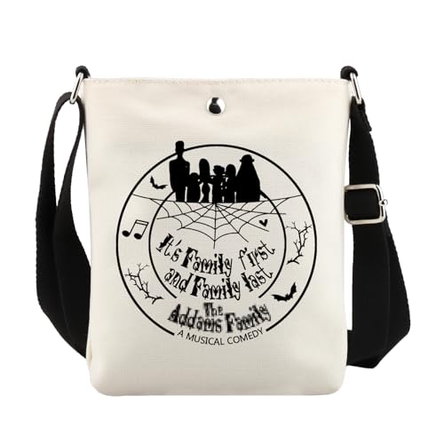 UJIMS The AD Musical Merch Addams Musical Fans Crossbody Bag Horror Movie Inspired Gift Theatre Gift