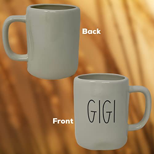 Taza Rae Dunn GIGI de cerámica 16 oz miniatura 2