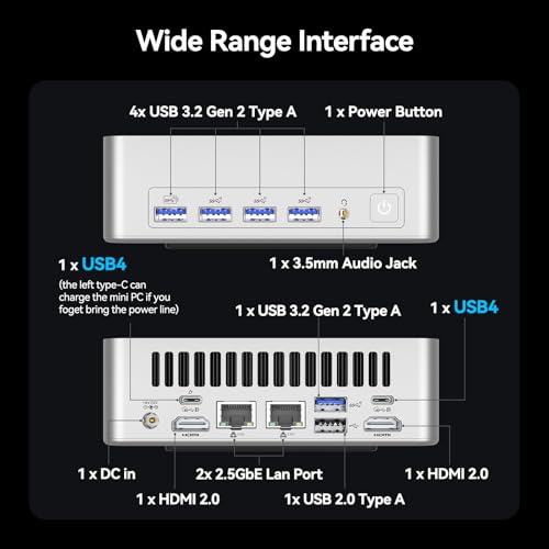 Image of GEEKOM XT1 Mega Mini PC with Ultra 9 185H[Beats i9-13900HK],Best Intel NUC14 Alternative,1TB SSD 32GB DDR5 Mini Desktop Computers,3-Year Quality Support|8 X USB|Dual LAN| Win 11 Pro| 8K Display
