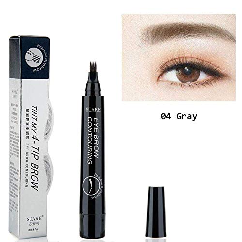 Makeup Microblading Tattoo Eyebrow Pencils Waterproof 4 Head Fork Tip Cosmetic Pen