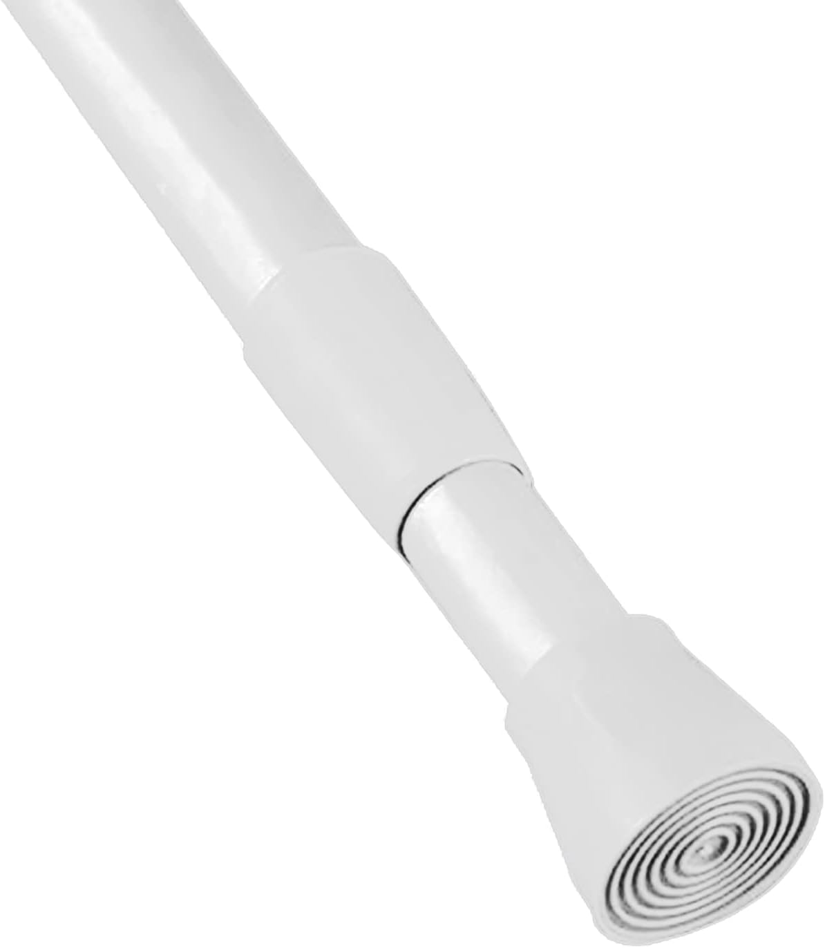 Tension Adjustable Shower Curtain Rod 43-79 Inches White