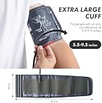 CareLiving Small Blood Pressure Cuff 5.5”-9.5” Inches (14-24CM), Small Child Cuff, Compatible with Most Monitors, ARM Blood Pressure Replacement Cuff with 5