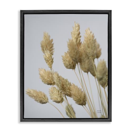 Pampas Grass Breezy Sky Landscape, 24 x 30 Inch Canvas in Floater Frame