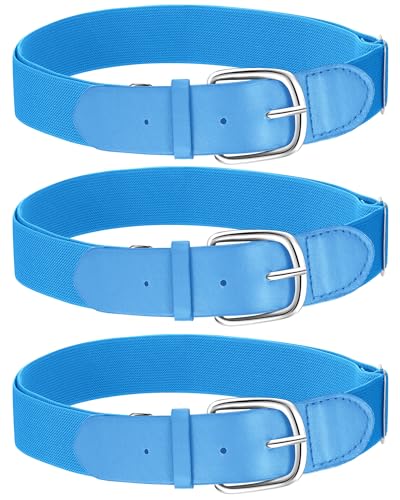 Image of Hercicy 3 Pieces Adult and Youth Baseball Softball Uniform Belts, Adjustable Size Uniform Belt