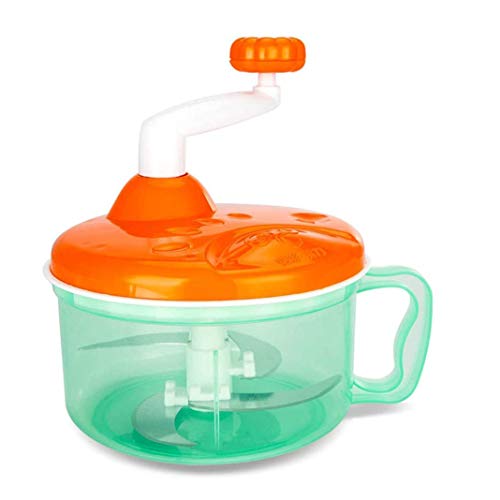 Handkurbel Manuelle Lebensmittel Chopper Fleischwolf Gemüsehacker Obst Abrader Mühle Cutter, Nüsse, Kräuter, Zwiebeln, Knoblauch, Orange, Vier