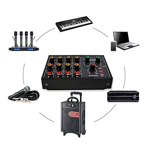 PFDTS Mixer Professional 8 Channel Studio Audio DJ Mengen Console Amplifier Digitale Microfoon Sound Mixer Sound Card - Image 4