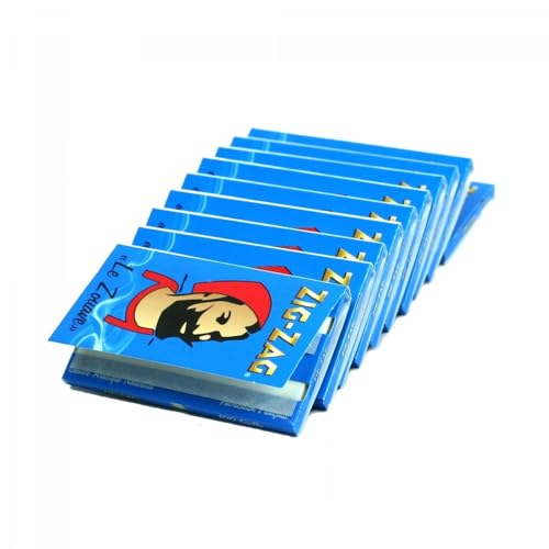 papier à rouler zig zag bleu x10