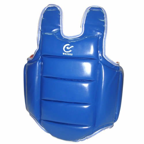 Wacoku Ekf Karate Competition Approved Sparring Chest Guard (White Colour) - Junior