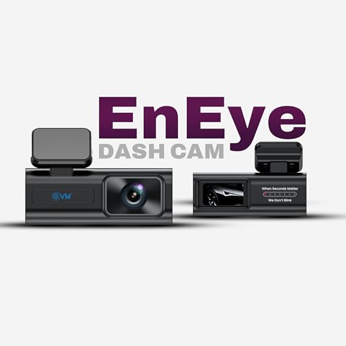 Image of EVM Dash Cam Full HD 1080P | Car Dash Camera with WiFi | 120 Wide Angle | Loop Recording | G-Sensor | App Control | Type-C | 1 Year Warranty (EVM-DCAM-01)