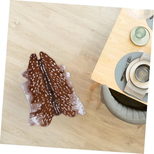 Tapis peluche épaisse antidérapant salon doux résistant eau sol - 7