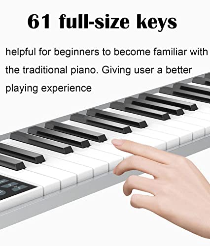 Piano Numérique 61 Clavier Keyboard Piano Clés Pondérées Pleine Grandeur Midi Midi En Spelers Piano Electrique Avec… - Les Beatles, Paul McCartney, John Lennon, RIngo Starr, George Harrison Piano Numérique 61 Clavier Keyboard Piano Clés Pondérées Pleine Grandeur Midi Midi En Spelers Piano Electrique Avec… – Image 3