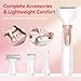 ANLAN 2026 Electric Razors for Women Bikini Trimmer【4in1 Exclusive Painless Blade】 Cordless LED Facial Shaver, Rechargeable Body Hair Removal, 100% Waterproof & Easy Clean, Ideal Beauty Gift for Her