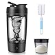 SOARFLY Shaker Elektrisch Elektrischer Protein Shaker Mit Pulverfach 650ML Elektrischer Shaker USB Wiederaufladbar Eiweiß Shaker für Proteinshake Und Milch Shake, BPA-frei, Schwarz