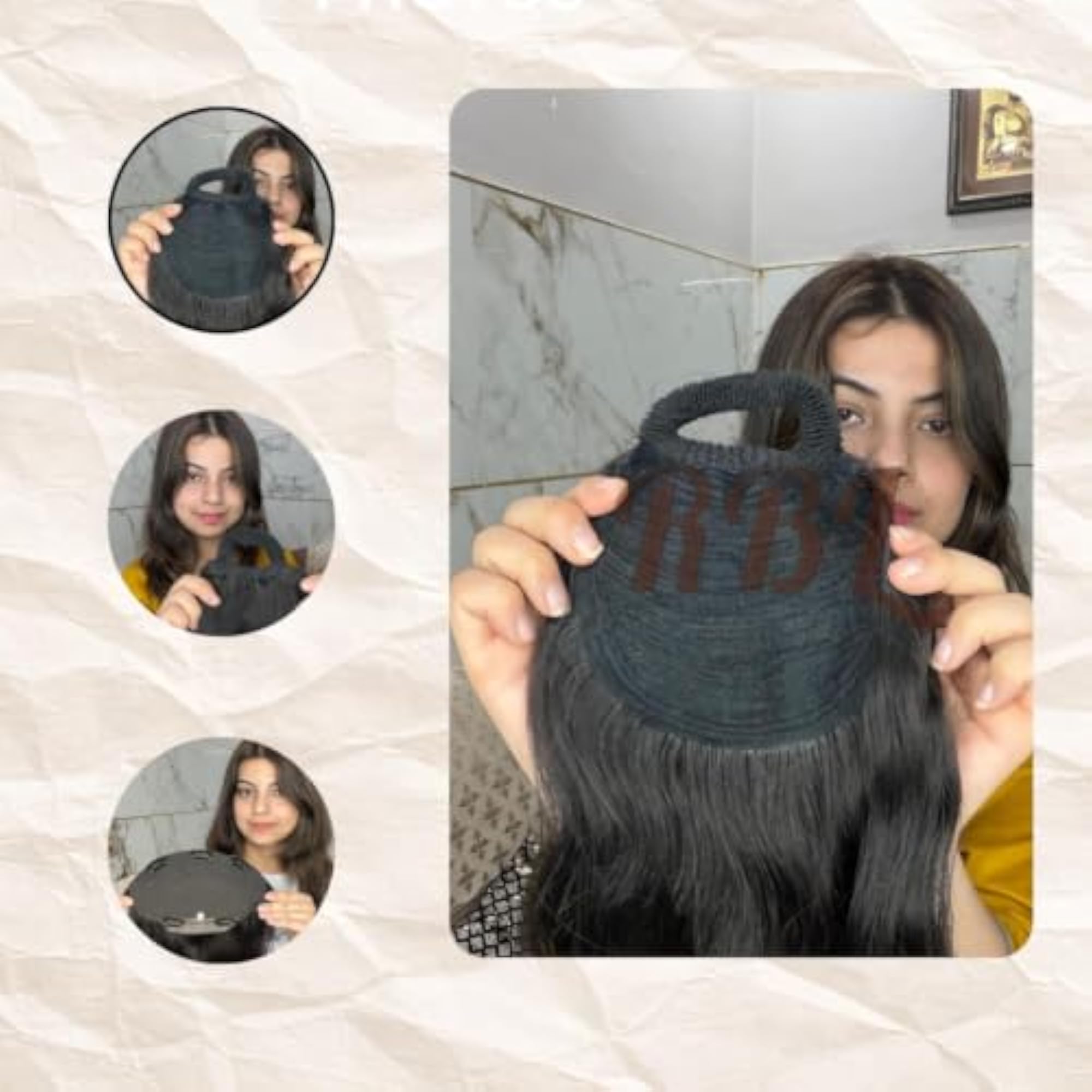 Elastic Rubber Band Ponytail Extension, Versatile Hair Accessory